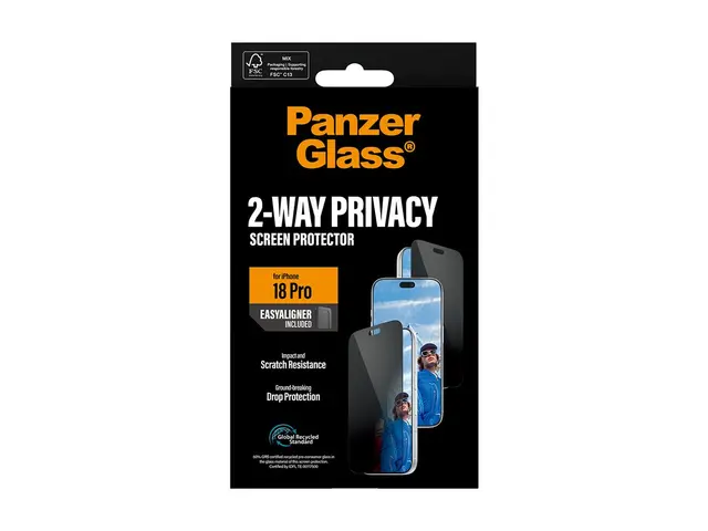 PanzerGlass - Skjermbeskyttelse for mobiltelefon - ultravid passfo...