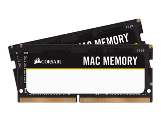 CORSAIR Mac Memory - DDR4 - sett 32 GB: 2 x 16 GB - SO DIMM 260-pin - 2666 MHz / PC4-21300 - ikke-bufret