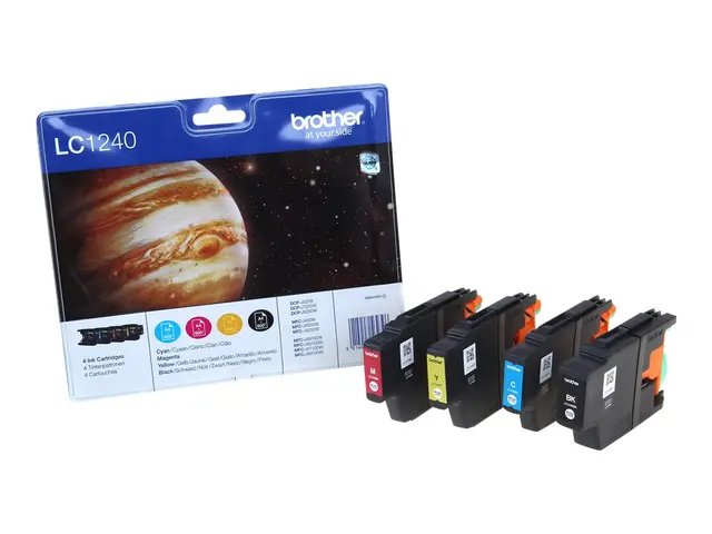 Brother LC1240 Value Pack - 4-pack - svart, gul, cyan, magenta - o...