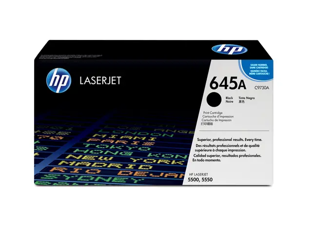 HP 645A - Svart original LaserJet tonerpatron (C9730A) for Color 5...