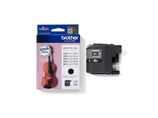 Brother LC127XLBK - Super High Yield svart original blekkpatron fo...