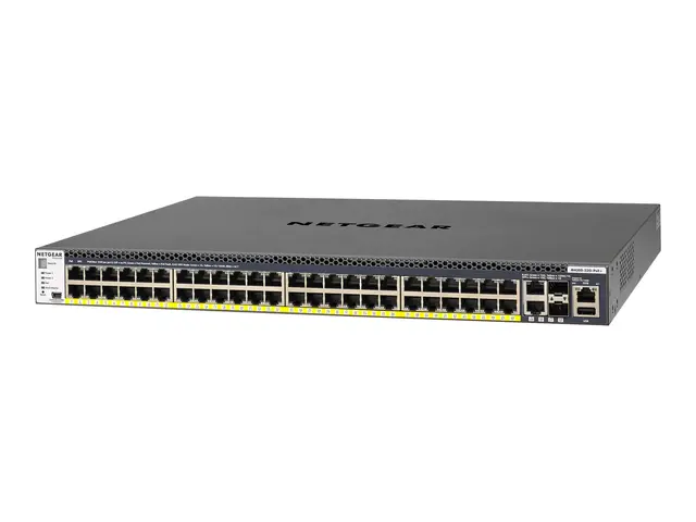 NETGEAR M4300-52G-PoE+ - Switch - L3 - Styrt - 2 x 10/100/1000/100...