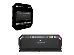 CORSAIR Dominator Platinum RGB DDR5 - sett - 32 GB: 2 x 16 GB - DIMM 288-pin - 5200 MT/s / PC5-41600 - CL40 - 1.25 V - ikke-bufret - ikke-ECC - svart