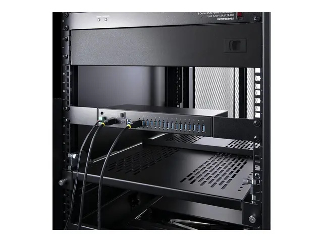 Startech 16-Port Industrial USB 5Gbps Hub with Power Adapter, Meta...