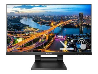 Philips B Line 222B1TC - LED-skjerm - 22" (21.5" synlig) berøringsskjerm - 1920 x 1080 Full HD (1080p) @ 75 Hz - IPS - 250 cd/m² - 1000:1 - 4 ms - HDMI, VGA, DisplayPort - høyttalere - svart tekstur