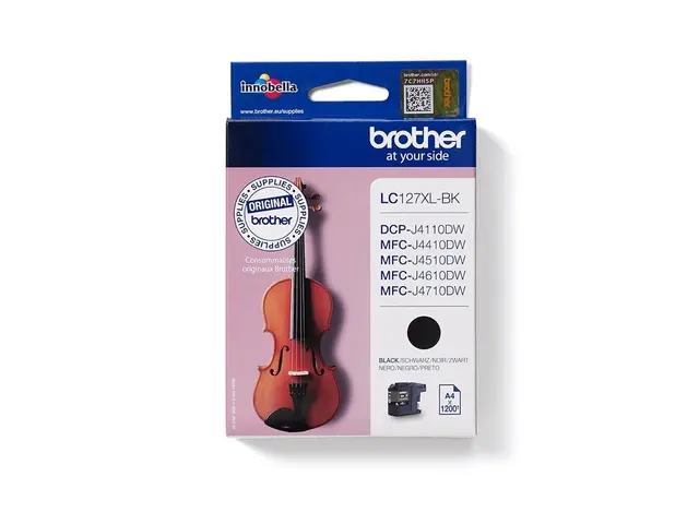 Brother LC127XLBK - Super High Yield svart original blekkpatron fo...