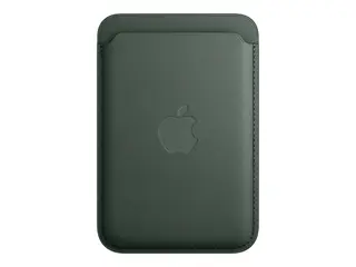 Apple - Lomme for mobiltelefon / kredittkort MagSafe-samsvar - mikrotvill, FineWoven - eviggr&#248;nn - for iPhone 12, 13, 14, 15