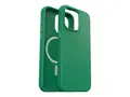 OtterBox Symmetry Series - Baksidedeksel for mobiltelefon MagSafe-samsvar - polykarbonat, syntetisk gummi, s&#248;lvfosfatglass - gr&#248;nn juice (gr&#248;nn) - for Apple iPhone 15 Pro Max