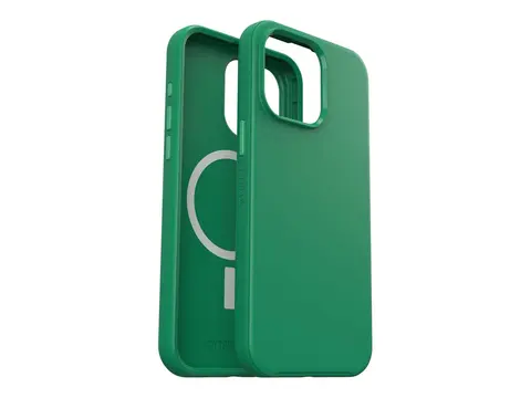 OtterBox Symmetry Series - Baksidedeksel for mobiltelefon MagSafe-samsvar - polykarbonat, syntetisk gummi, s&#248;lvfosfatglass - gr&#248;nn juice (gr&#248;nn) - for Apple iPhone 15 Pro Max