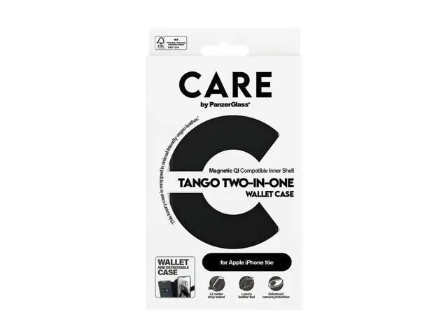 CARE by PanzerGlass Tango - Lommebok for mobiltelefon to-i-én poly...