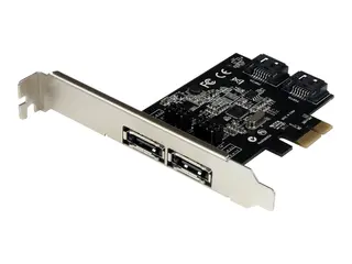 Startech 2 Port PCI Express SATA 6 Gbps eSATA Controller Card Dual Port PCIe SATA III Card - 2 Int/2 Ext - SATA III 6Gbps (PEXESAT322I) - Diskkontroller - SATA 6Gb/s / eSATA 6Gb/s - PCIe x1