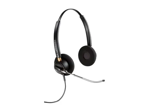 HP Poly EncorePro 520V - EncorePro 500 series hodesett - on-ear - kablet - Quick Disconnect - svart - Certified for Skype for Business, UC-sertifisert