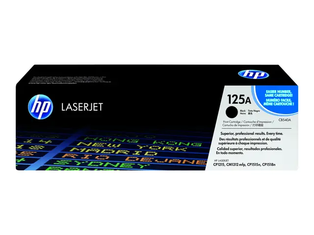 HP 125A - Svart original LaserJet tonerpatron (CB540A) for Color C...