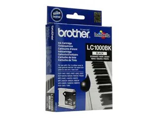 Brother LC1000BK - Svart - original blekkpatron - for Brother DCP-350, 353, 357, 560, 750, 770, MFC-3360, 465, 5460, 5860, 660, 680, 845, 885