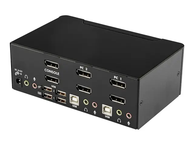 StarTech.com Dual Monitor DisplayPort KVM Switch - 2 Port - USB 2....