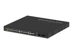 NETGEAR AV Line M4250-26G4F-PoE++ - Switch L3 - Styrt - 24 x 10/100/1000 (PoE++) + 2 x 10/100/1000 + 4 x 1000Base-X SFP - side til side-luftflyt - rackmonterbar - PoE++ (1440 W)