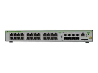 Allied Telesis CentreCOM AT-GS970M/28PS - Switch L3 - Styrt - 24 x 10/100/1000 (PoE+) + 4 x SFP (mini-GBIC) (opplink) - stasjonær - PoE+