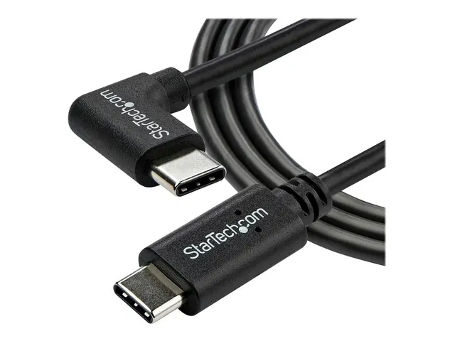 StarTech.com Right Angle USB-C Cable - 1m / 3 ft - Reversible - M/...
