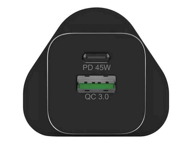 PORT Connect - Strømadapter - 45 watt - 3.4 A - PD, QC 3.0 - 2 utg...