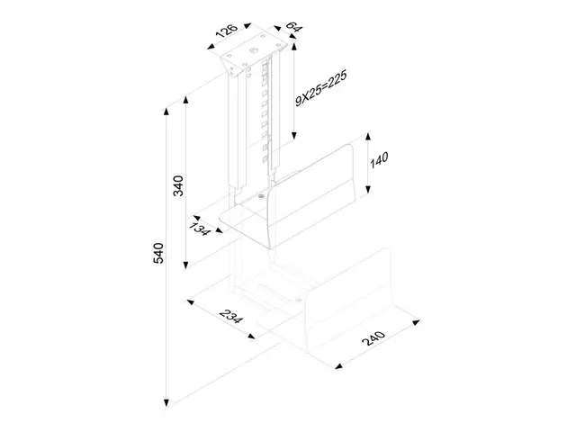 Neomounts CPU-D200 - Monteringssett (CPU-montering) fast svart und...