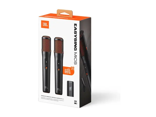 JBL EasySing - Mikrofon - svart (en pakke 2) 