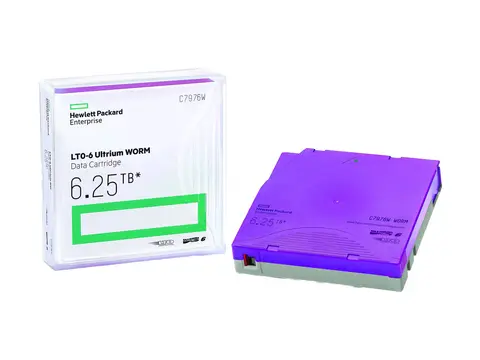 HPE - LTO Ultrium WORM 6 - 2.5 TB / 6.25 TB påskrivningsetiketter - purpur - for StorageWorks SAS Rack-Mount Kit