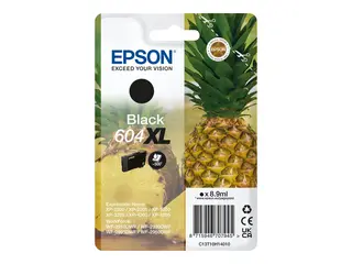 Epson 604XL - 8.9 ml - XL - svart - original blister - blekkpatron - for EPL 4200; Stylus Photo 2200; WorkForce WF-2950DWF