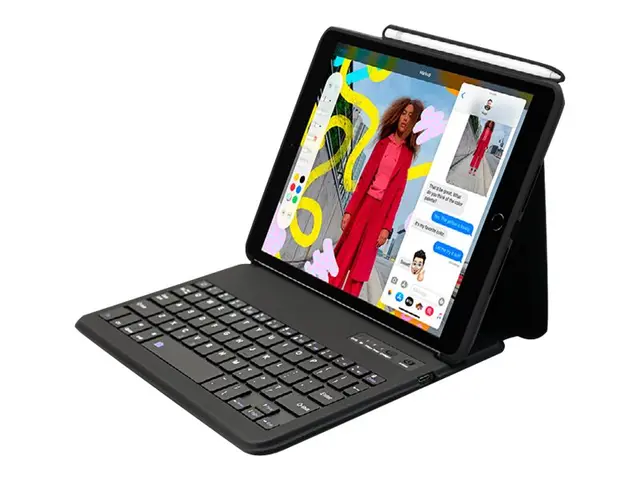 NutKase NK - Tastatur og folioveske (boks) Bluetooth skifergrå tas...