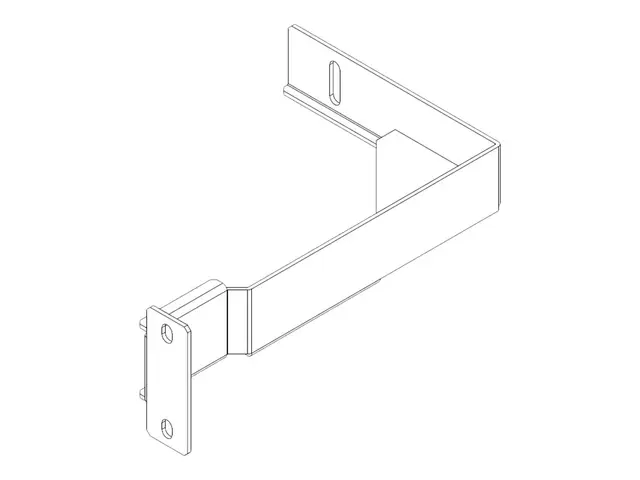 APC Easy Rack - Stolpebøylesett - bunn - svart