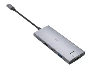 Elivi PRO 9 in 1 - dokkingstasjon USB-C - 2 x HDMI - 1GbE