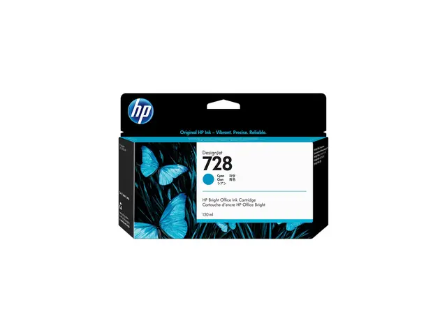HP 728 - 130 ml - cyan - original - DesignJet - blekkpatron - for ...