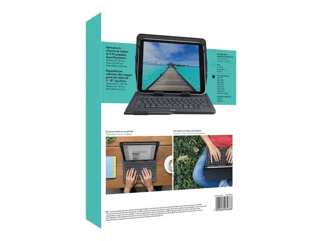 Logitech Universal Folio for 9-10 inch Tablets - Tastatur og folio...