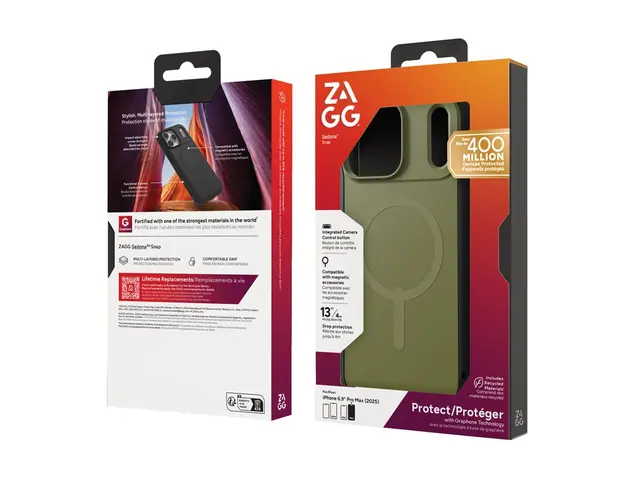 ZAGG Sedona Snap - Baksidedeksel for mobiltelefon - MagSafe-samsva...