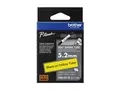 Brother HSe-611E - Svart p&#229; gult - Rull (0,52 cm x 1,5 m) 1 kassett(er) hengeboks varmekrympetape - for P-Touch PT-D800, PT-E300, PT-E310, PT-E550, PT-P700, PT-P750, PT-P900, PT-P950