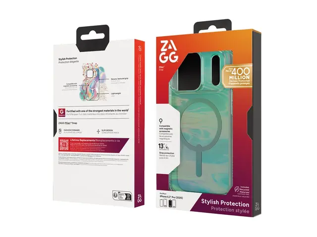 ZAGG Milan Snap - Baksidedeksel for mobiltelefon MagSafe-samsvar g...