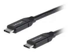 StarTech.com USB C to USB C Cable - 1.5 ft / 0.5m 5A PD - White - USB 2.0 - USB-IF Certified - USB Type C Cable - USB C Charging Cable (USB2C5C50CM) - USB type C-kabel - 24 pin USB-C til 24 pin USB-C - 50 cm