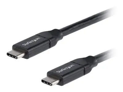 StarTech.com USB C to Cable - 1.5 ft / 0.5m 5A PD White 2.0 USB-IF...