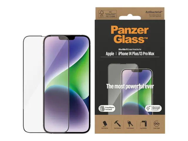 PanzerGlass - Skjermbeskyttelse for mobiltelefon ultrabred passfor...