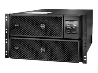 Dell Smart-UPS SRT 8000VA RM - UPS (kan monteres i rack) AC 230/400 V - 8000 VA - 3-faset - Ethernet 10/100, RS-232, USB - 6U