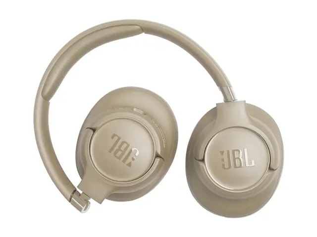 JBL TUNE 730BT - Hodetelefoner med mikrofon full størrelse - Bluetooth - trådløs - beige 