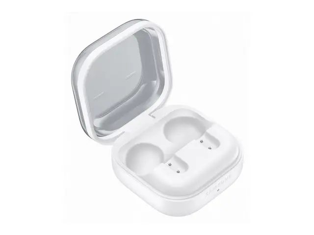 Samsung Galaxy Buds4 - True wireless-hodetelefoner med mikrofon i øret - Bluetooth - aktiv støydemping - hvit 