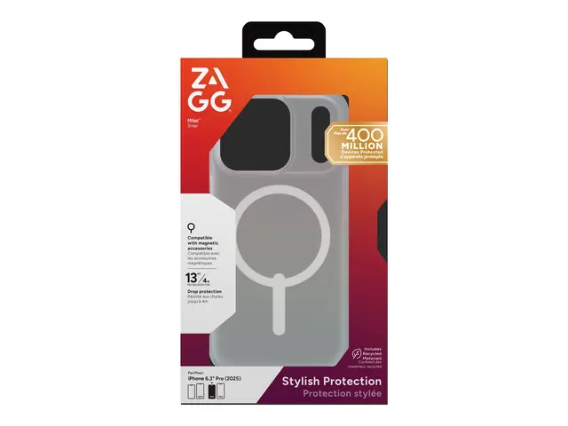 ZAGG Milan Snap - Baksidedeksel for mobiltelefon MagSafe-samsvar g...