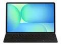 Samsung EF-DX620 - Tastatur og folioveske (bokomslag) slank, AI-tast - tr&#229;dl&#248;s - POGO pin, Bluetooth - svart tastatur, svart boks - for Galaxy Tab S10 FE+