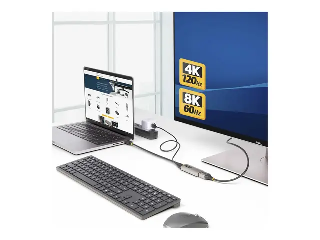 StarTech.com HDMI to DisplayPort Adapter, 8K 60Hz, Active Video Co...