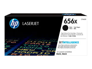 HP 656X - Høy ytelse - svart - original - LaserJet tonerpatron (CF460X) - for Color LaserJet Enterprise M652dn, M652n, M653dh, M653dn, M653x