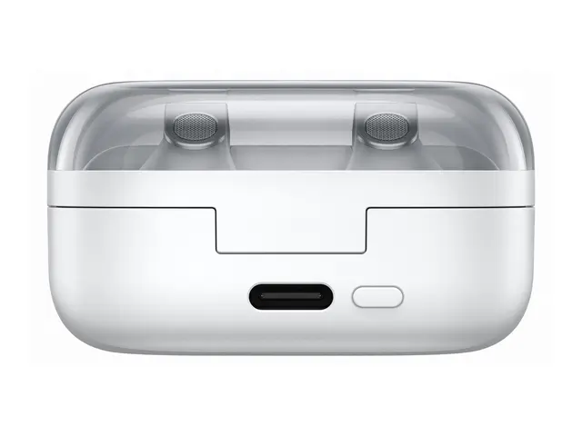 Samsung Galaxy Buds4 - True wireless-hodetelefoner med mikrofon i øret - Bluetooth - aktiv støydemping - hvit 