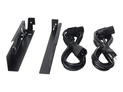 APC - Rackmonteringssett for KVM-konsoll svart - 1U - TAA-samsvar - for P/N: NBPD0150, SMX2KR2UX145, SMX3KR2UNCX145, SRT5KRMXLT-A, SRT6KRMXLT-A, SRT8KRMXLT-A