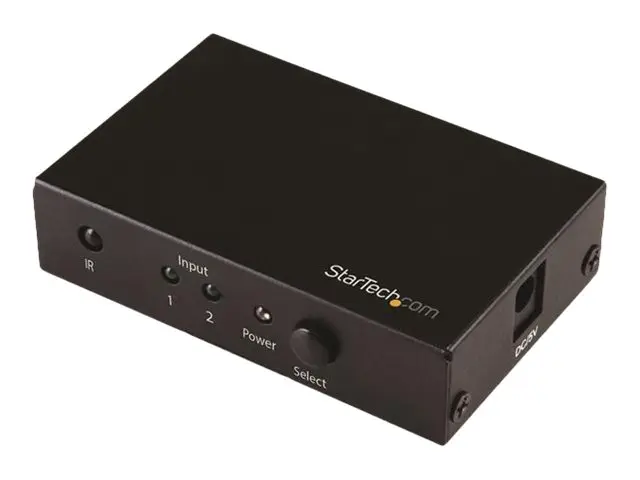 StarTech.com 2 Port HDMI Switch - 4K 60Hz - Supports HDCP - IR - H...