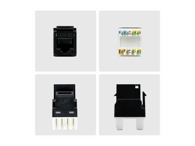 Startech - Trapes-jakk - 180°, 110 punch down - CAT 6 - UTP - RJ-4...