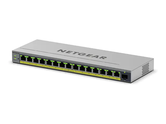 NETGEAR Easy Smart GS116EP - Switch L3 smart 1 x 10/100/1000 + 15 ...